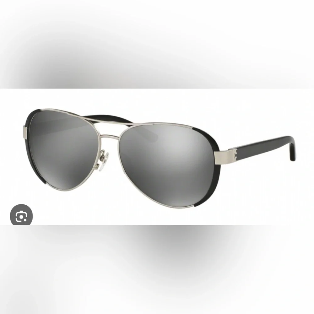 TORY BURCH TY 6089 33056V AVIATOR METAL BLACK SUNGLASSES